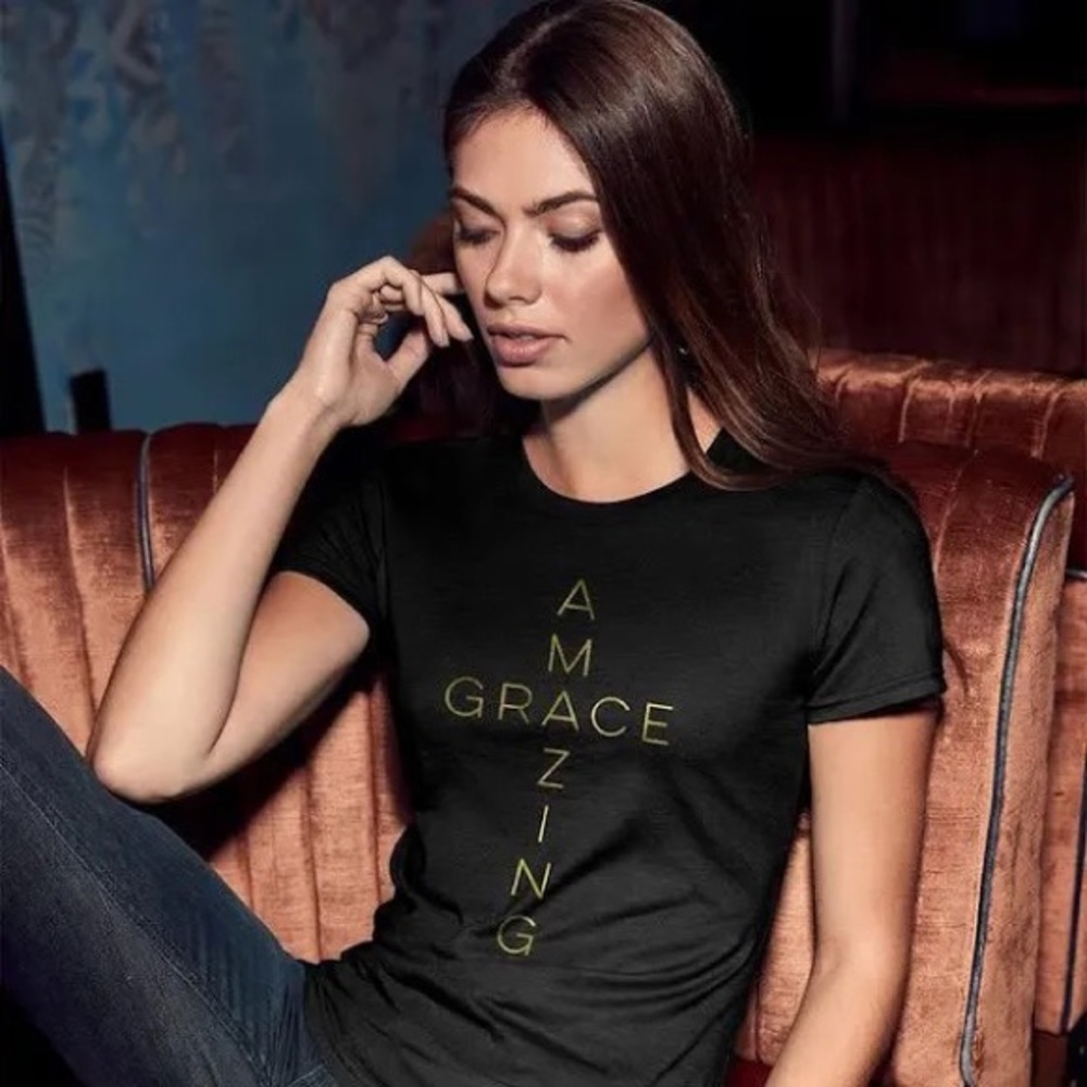 grace&truth Amazing Grace black tshirt S ✝️🖤